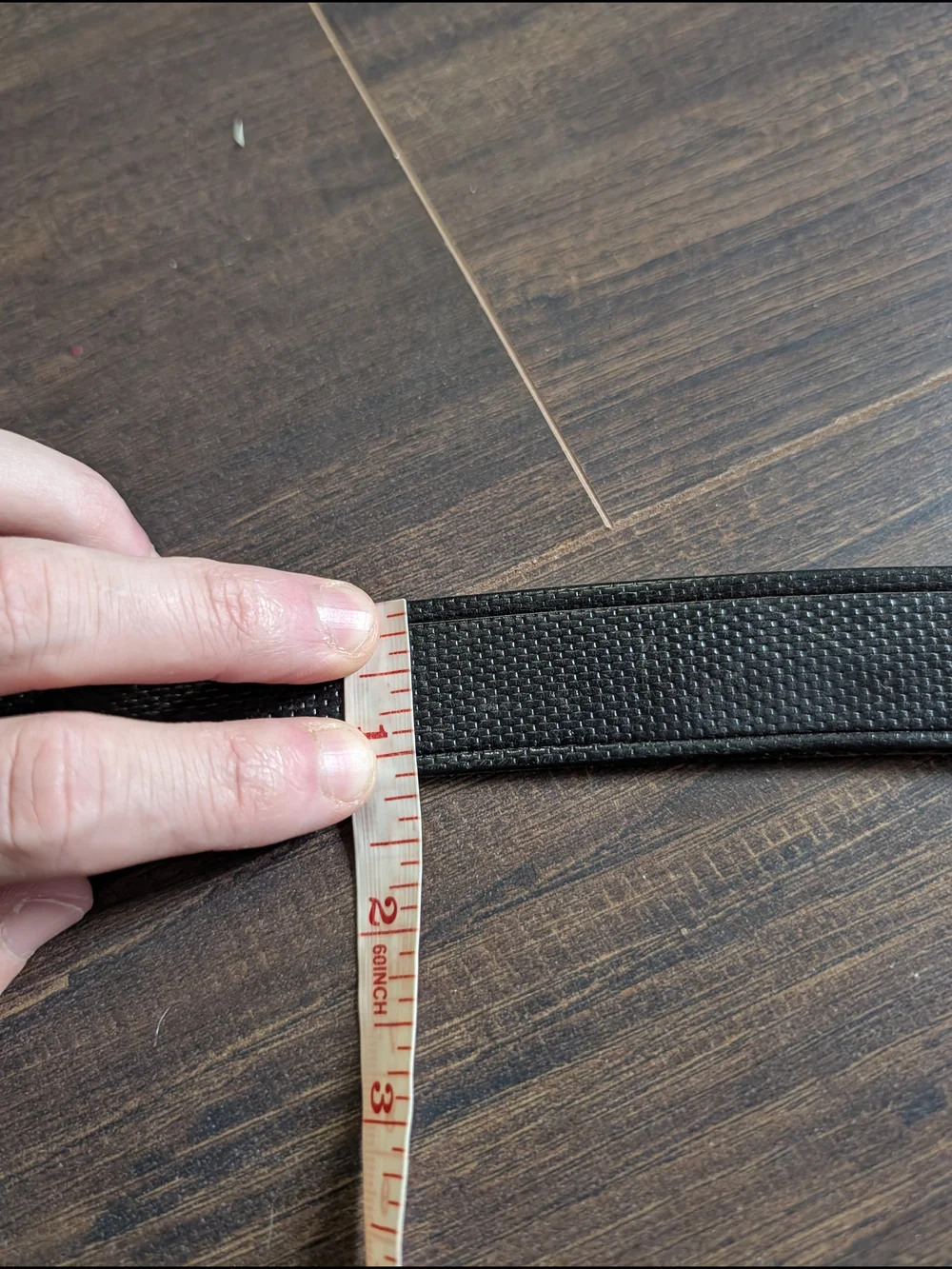 EUROMETAL Made In Italy Buckle With Black Textured Woven Leather MiUSA Strap 38